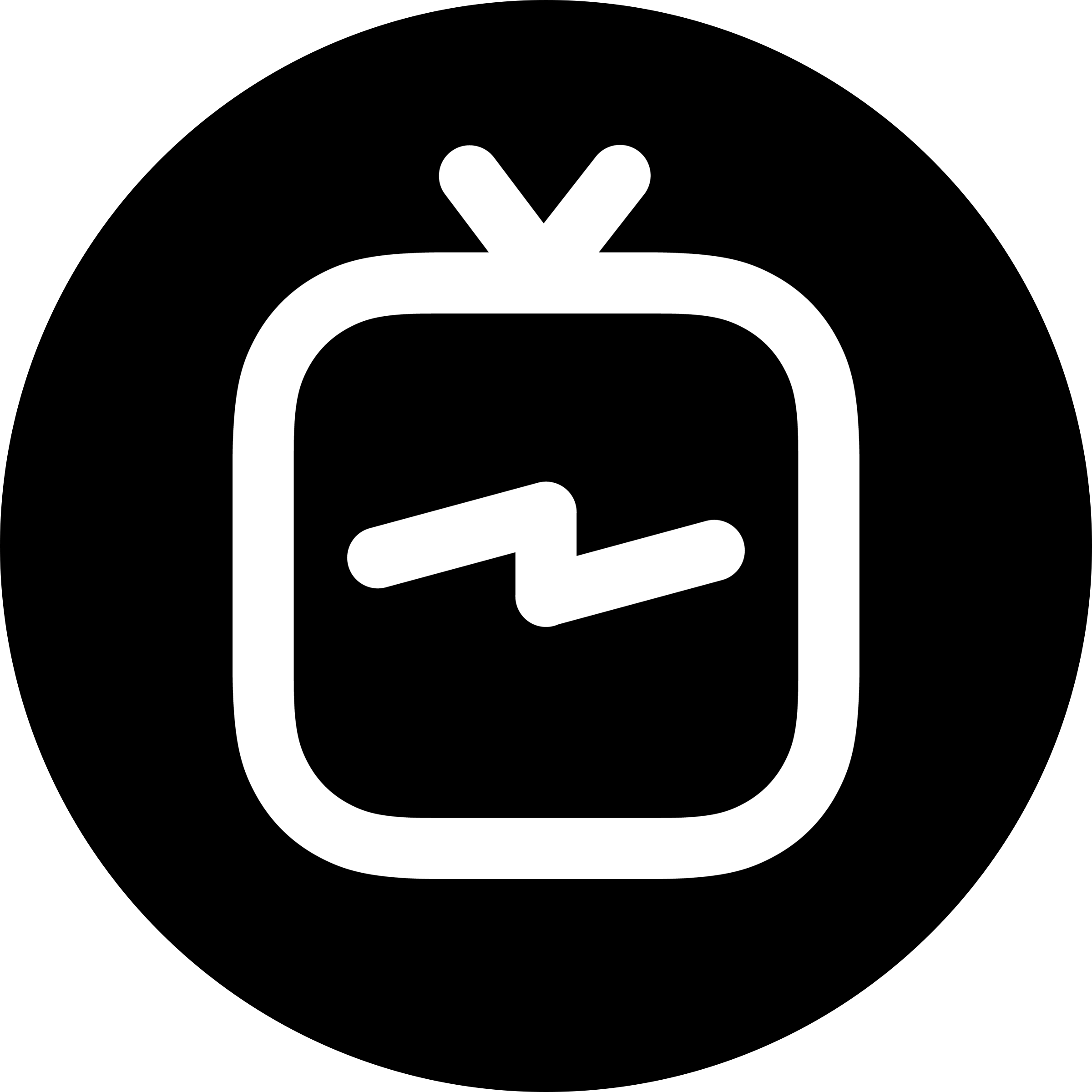 Igtv Logo Circle Black And White Png Transparent