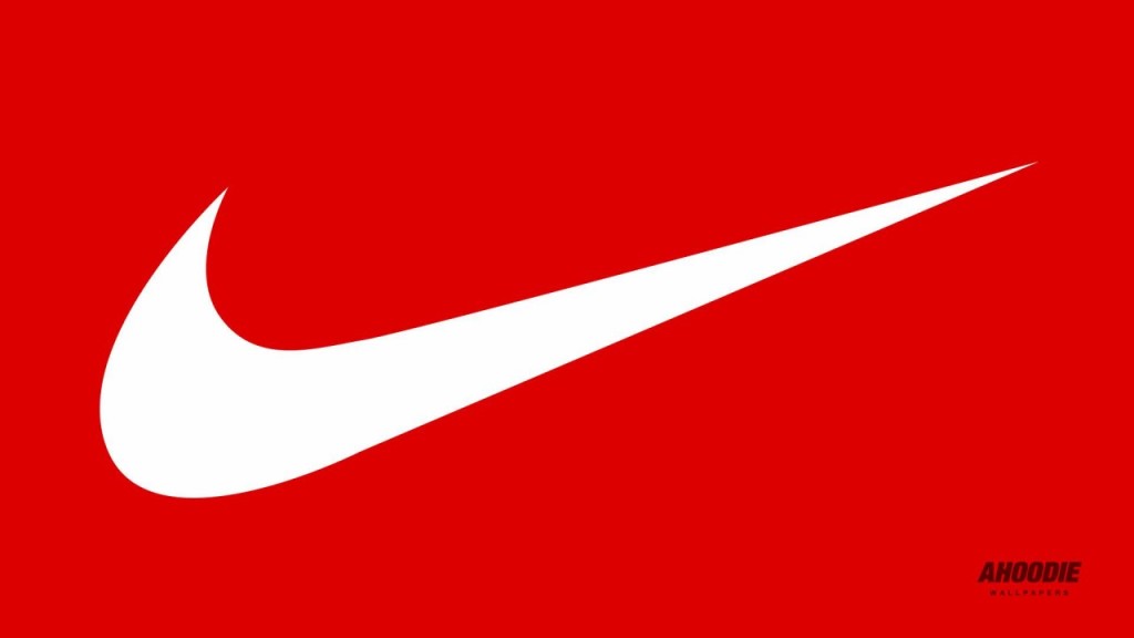 Logo Nike On Red Background