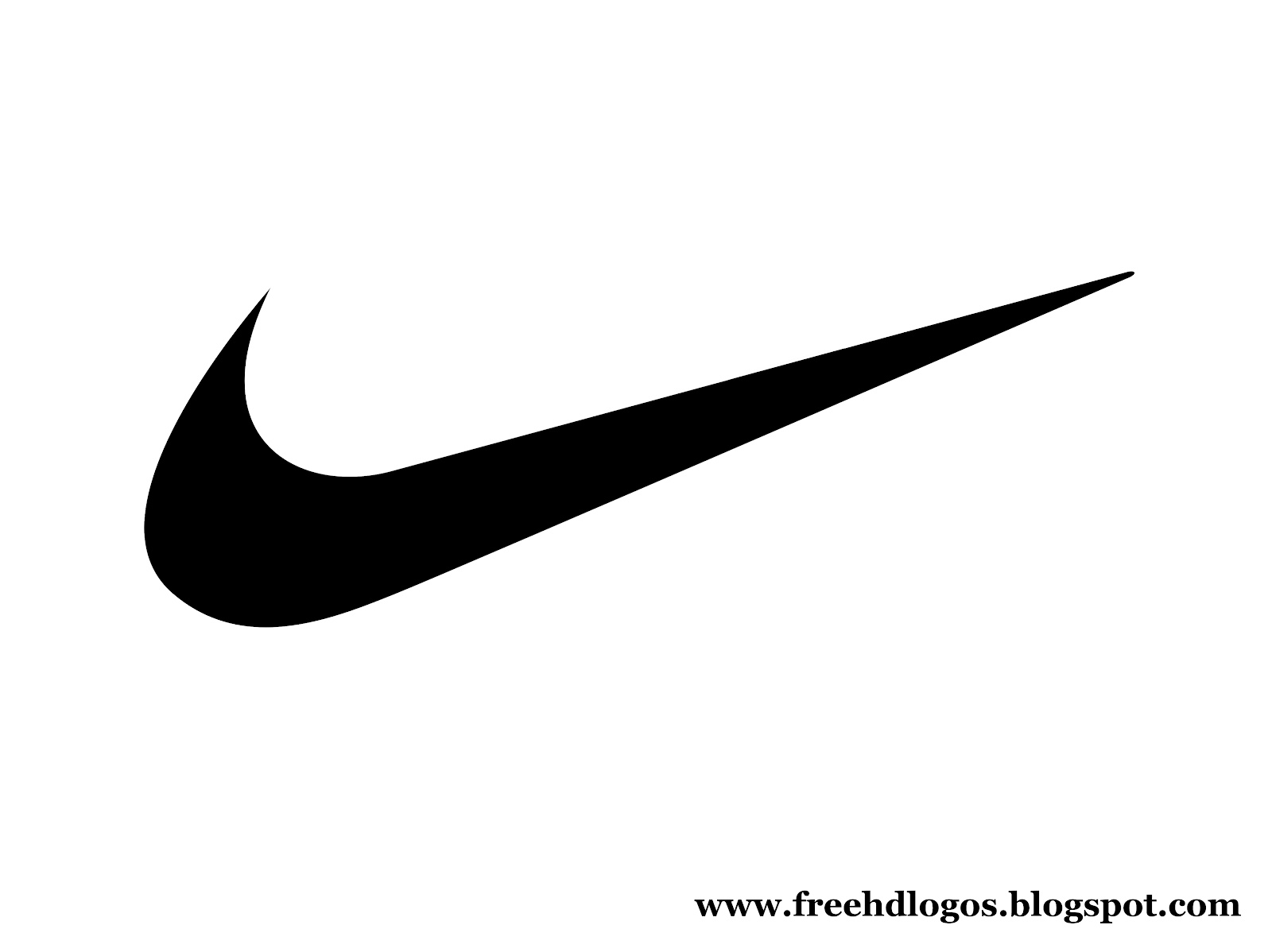 Nike Brand Logo On White Background