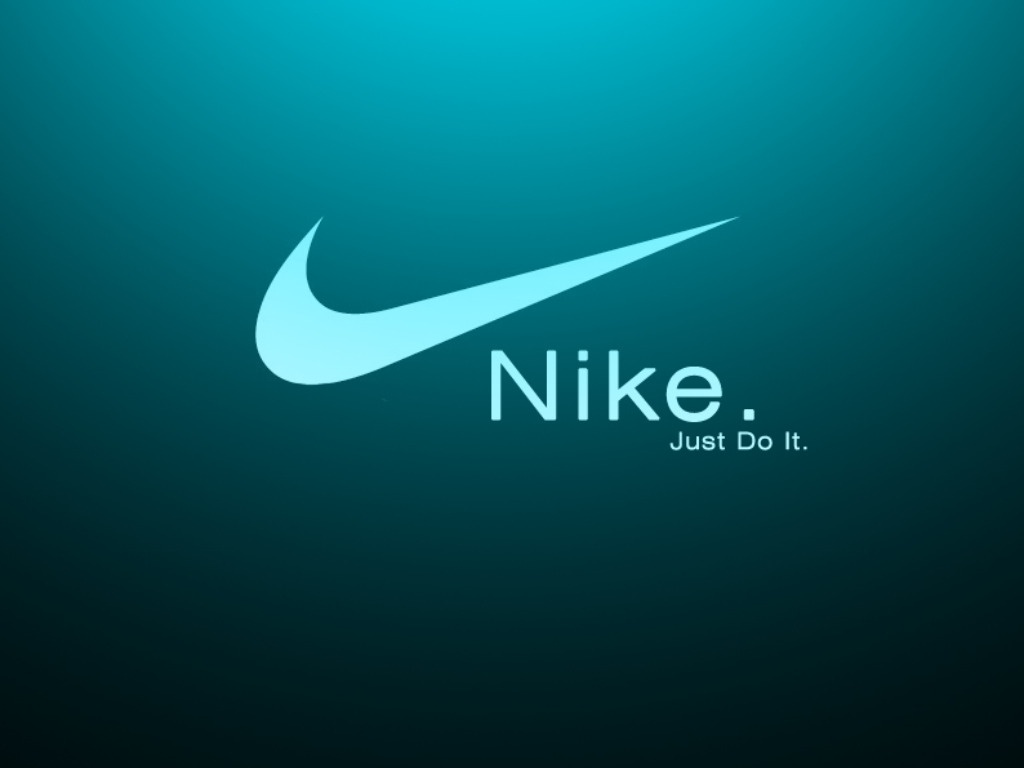 Nike Just Do It Logo On Green Black Background