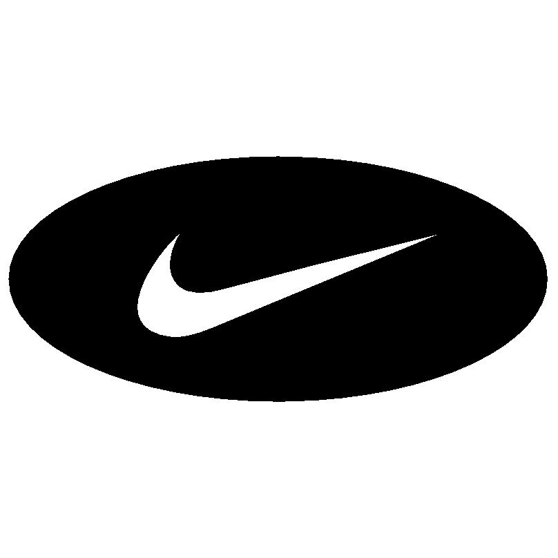 Nike Round Logo On Black