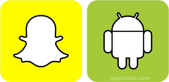 Snapchat With Android Logo Png