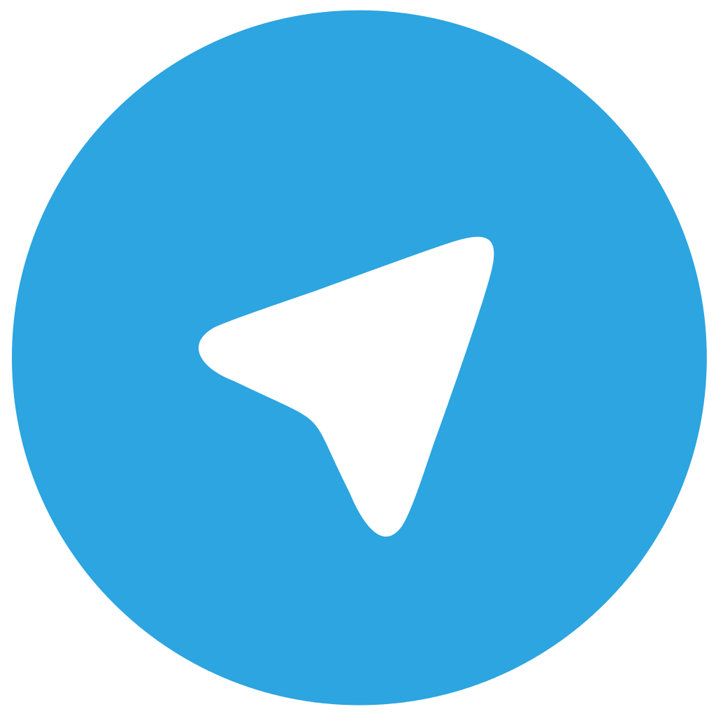 Blue Circle, Telegram With Arrow Logo Transparent