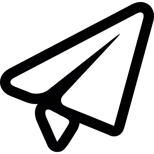 Telegram Amblem, Kite Outline Transparent