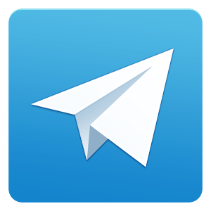 Telegram, Paper Kite Blue Logo