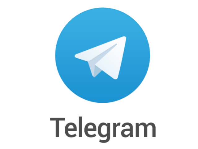 Telegram Text With Circle Icon