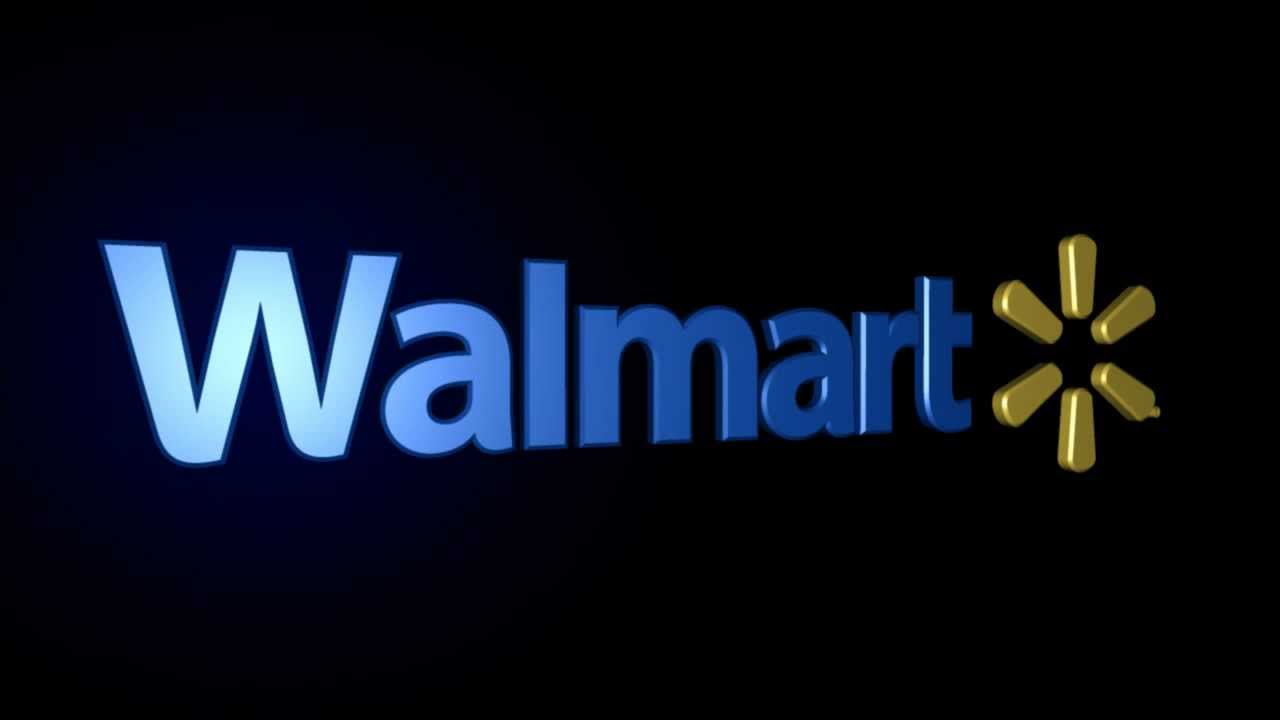 Walmart Hd Glossy Logo On Black