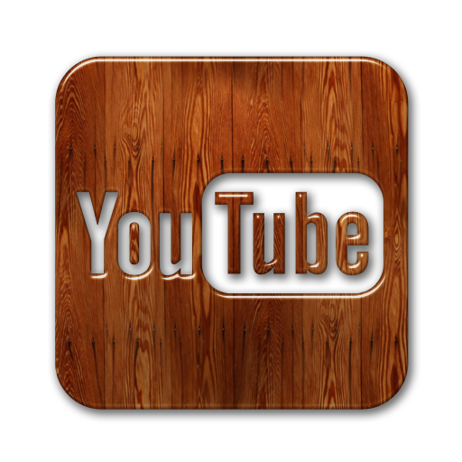 Youtube Logo Wooden Social Media Icons Images Wood Social Media